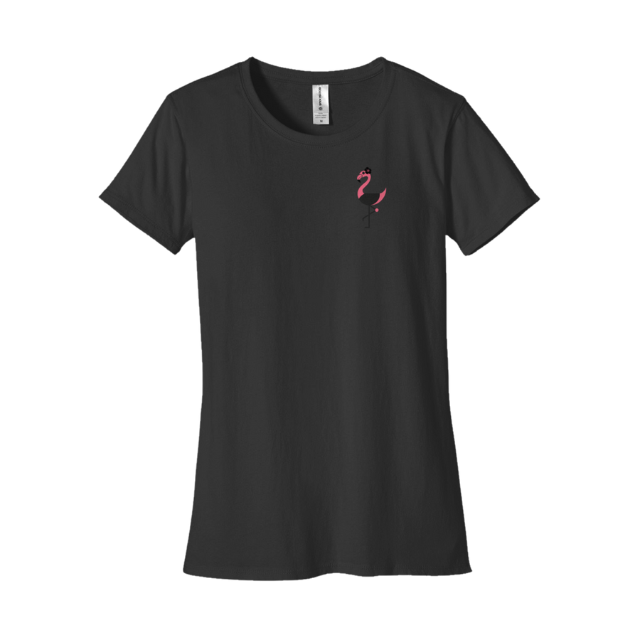 Flamingo with Flower - Embroidery