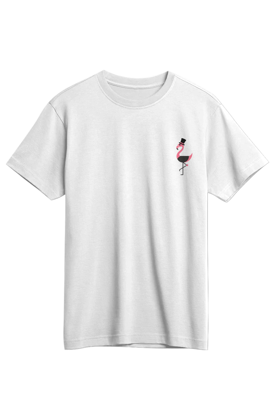 Supima Tee - Flamingo Embroidery
