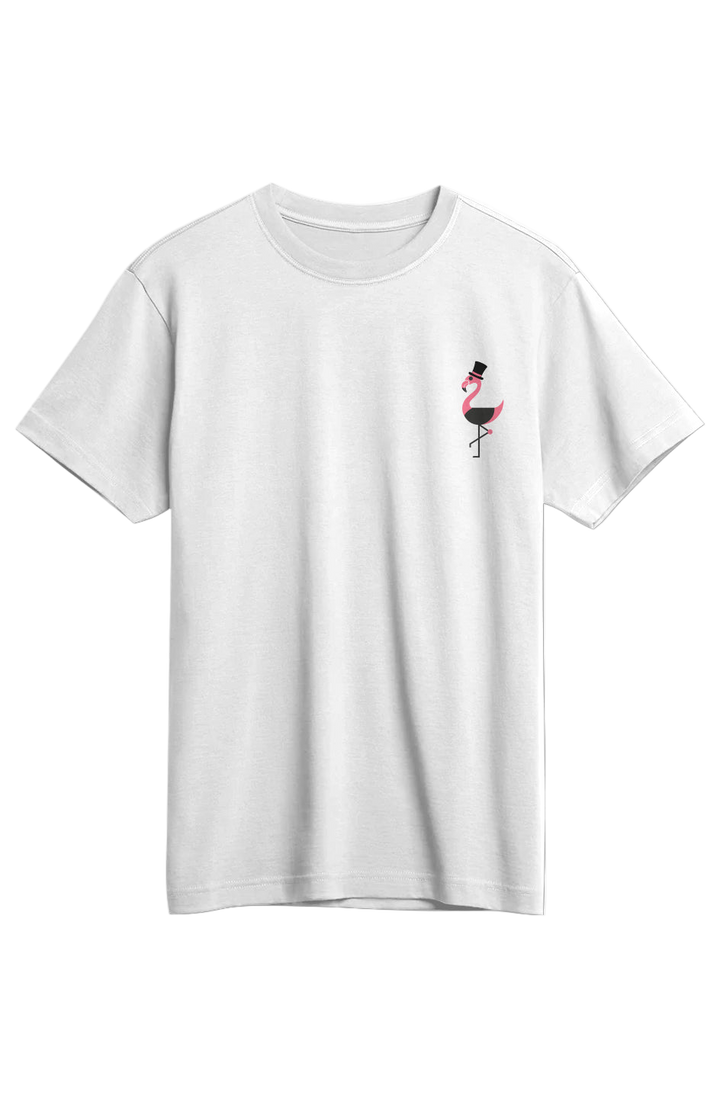 Supima Tee - Flamingo Embroidery